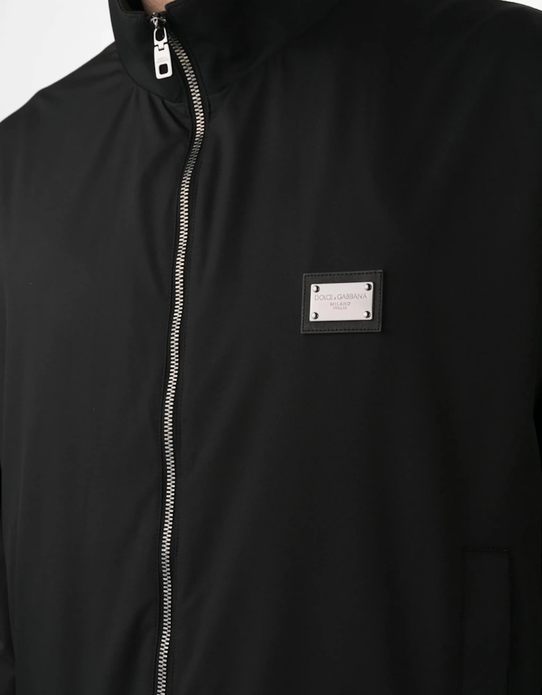 Plaque Zip Jacket Black