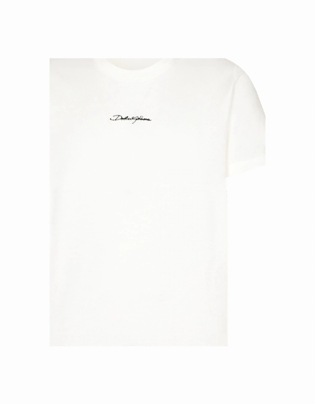 Branded Cotton T-Shirt White