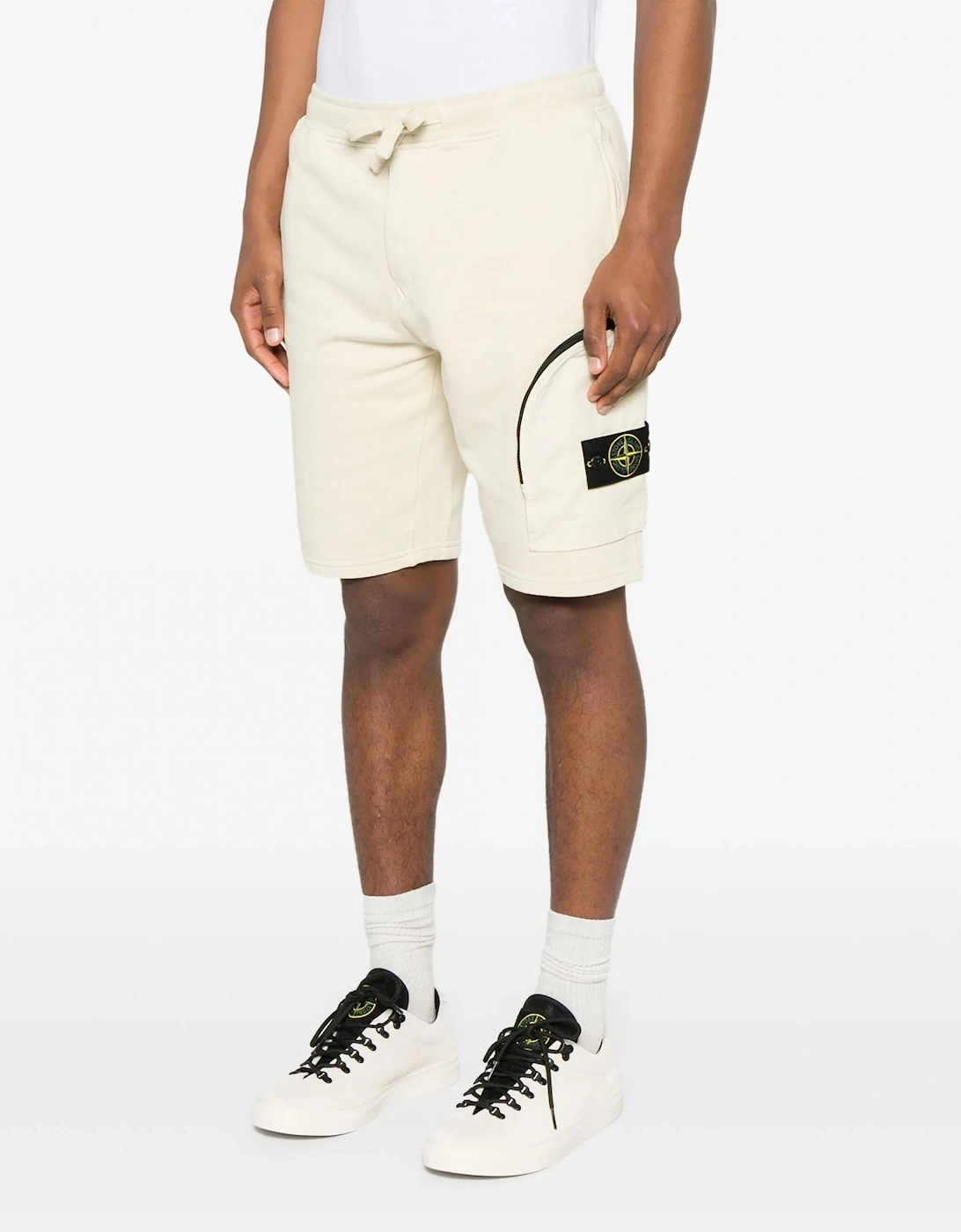 Zip Pocket S0123 Shorts White