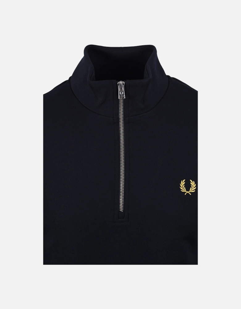 Half Zip Sweatshirt Navy/Ecru/Honeycomb