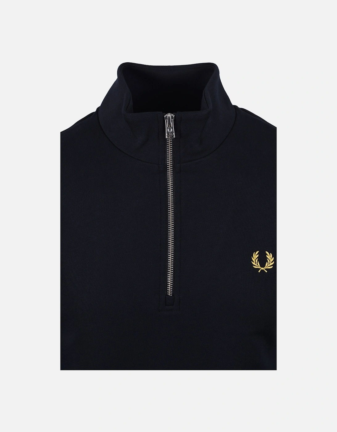 Half Zip Sweatshirt Navy/Ecru/Honeycomb