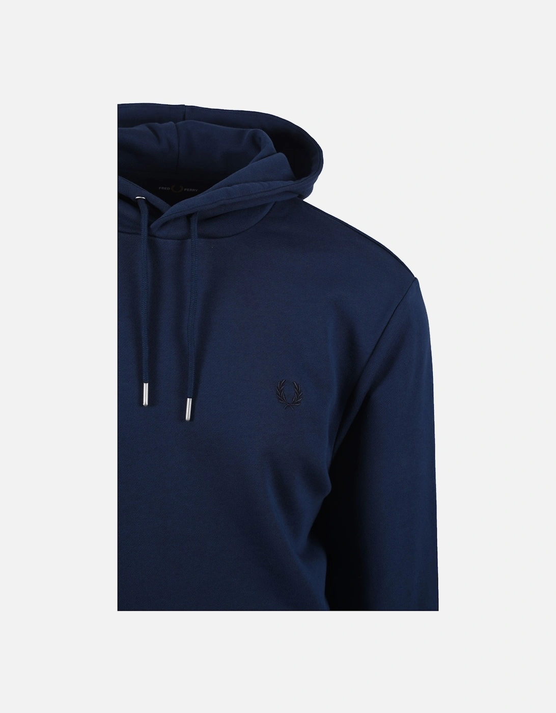 Tipped Hooded Sweatshirt Tennis Blue