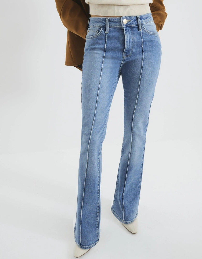 Denim Bootcut Mid Rise Jeans