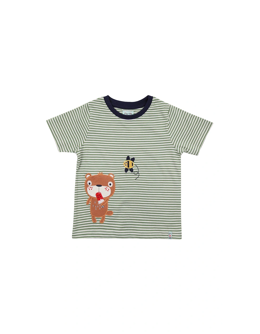 Boys Sid & Busy Stripe T-shirt - Green, 2 of 1