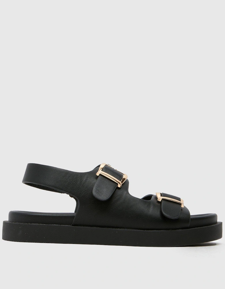 Tabs Youth Double Buckle Sandal - Black