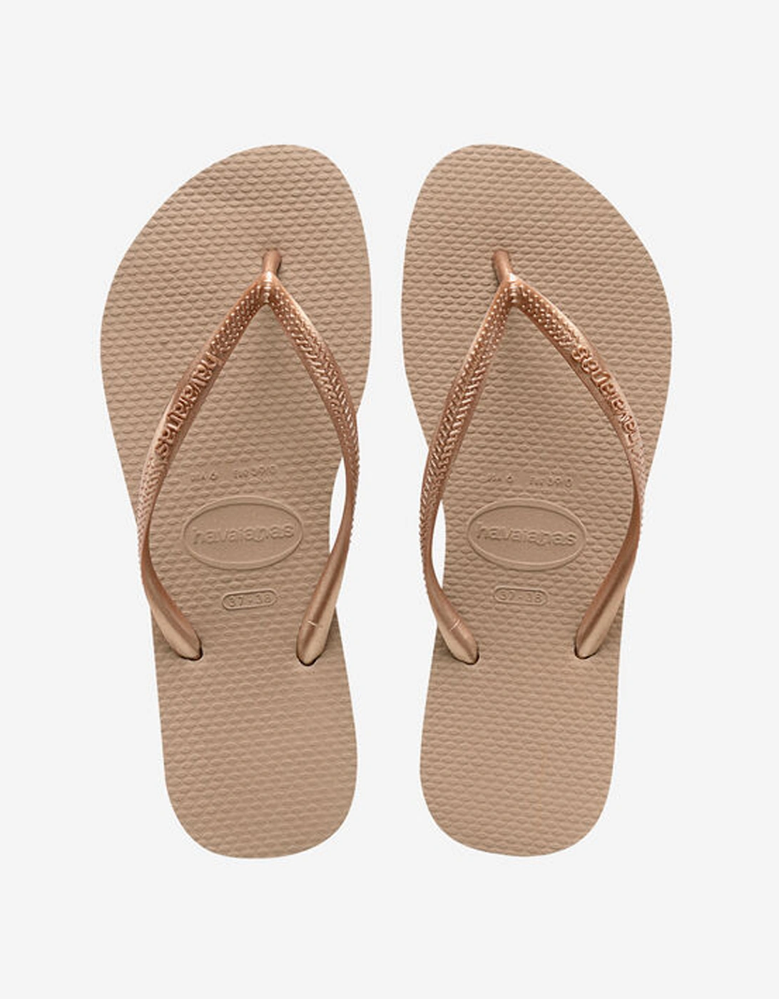 Women's Slim Flip Flop Rose Gold, 6 of 5