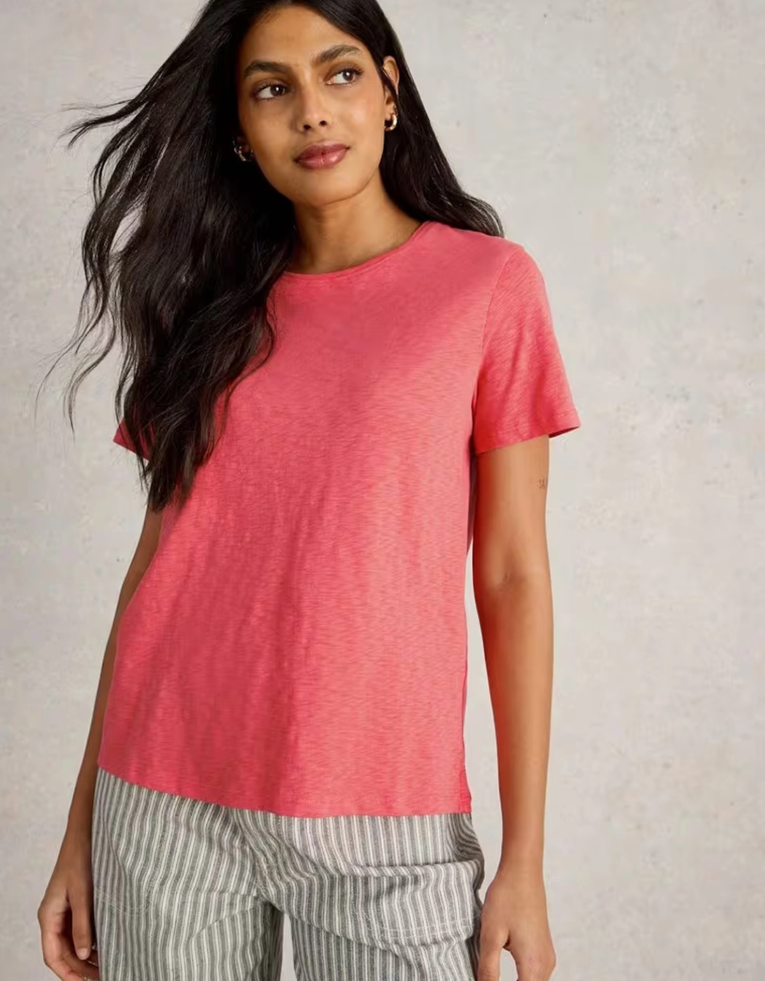 Women's Abbie Tee Mid Coral, 7 of 6