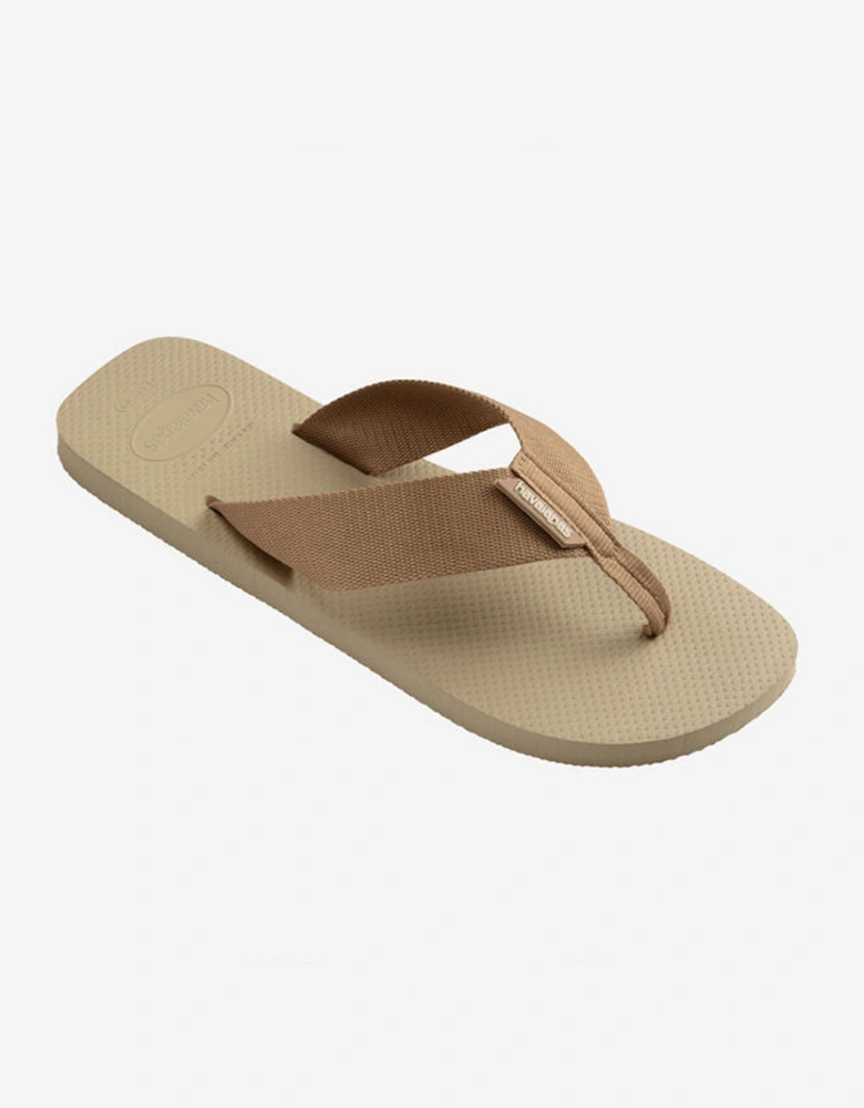 Men's Urban Basic Material Flip Flop Sand Grey