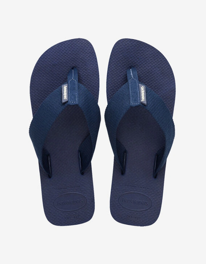 Men's Urban Basic Material Flip Flop Navy Blue