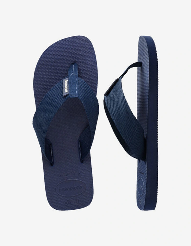 Men's Urban Basic Material Flip Flop Navy Blue