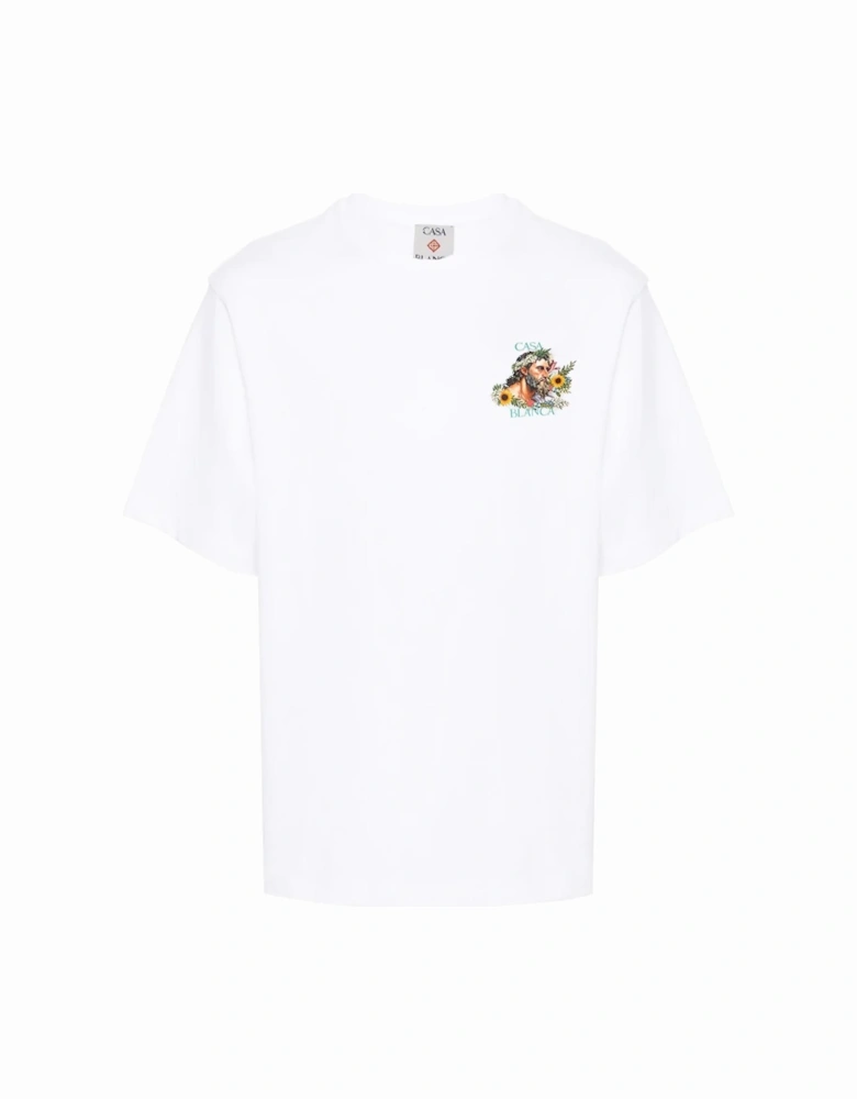 Celebrate Du Sport Printed T-Shirt in White