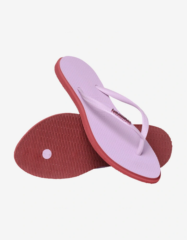 Women's Slim Point Flip Flop Amaranth