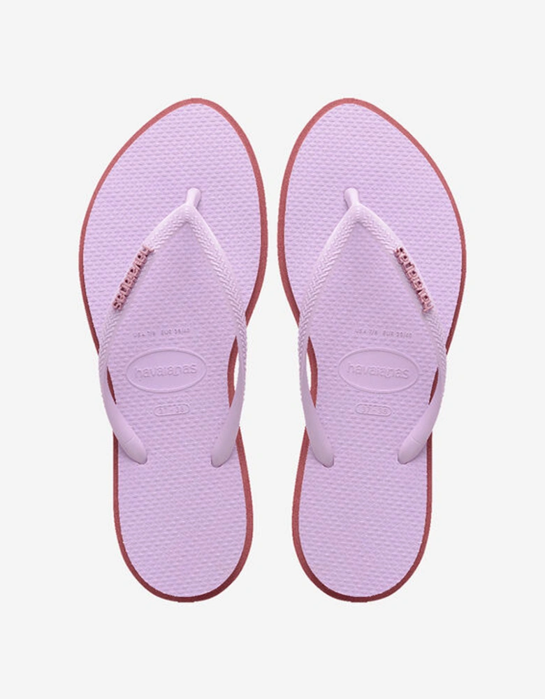 Women's Slim Point Flip Flop Amaranth