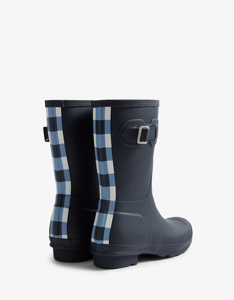 Women's Original Short Gingham Boot Navy