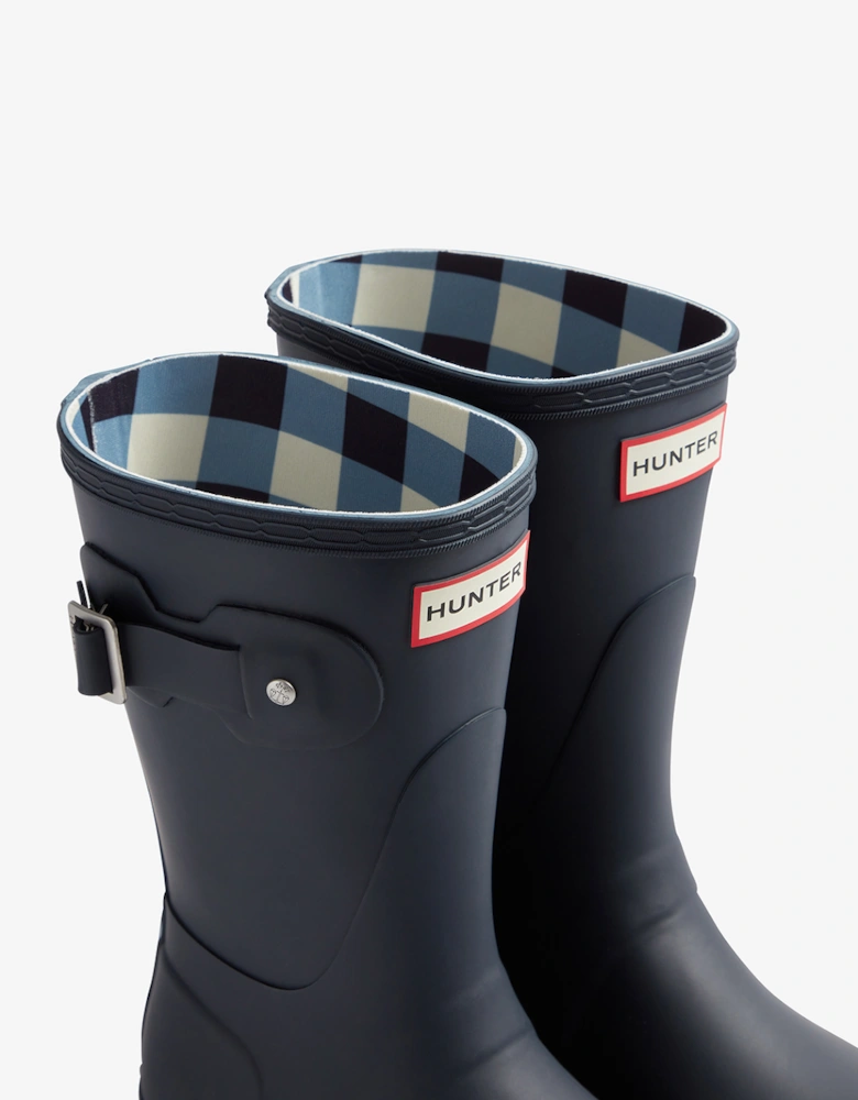 Women's Original Short Gingham Boot Navy