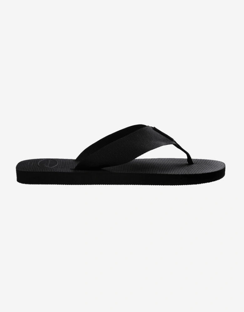 Men's Urban Basic Material Flip Flop Black