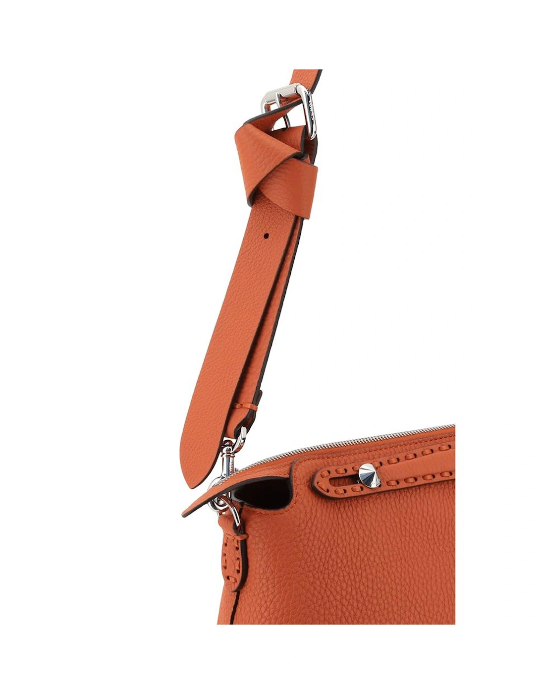 Kan I Small Leather Shoulder Bag Women - Orange