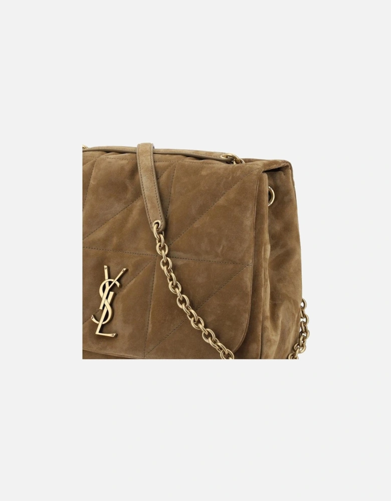 Le 5 7 Quilted Suede Shoulder Bag Women - Brown