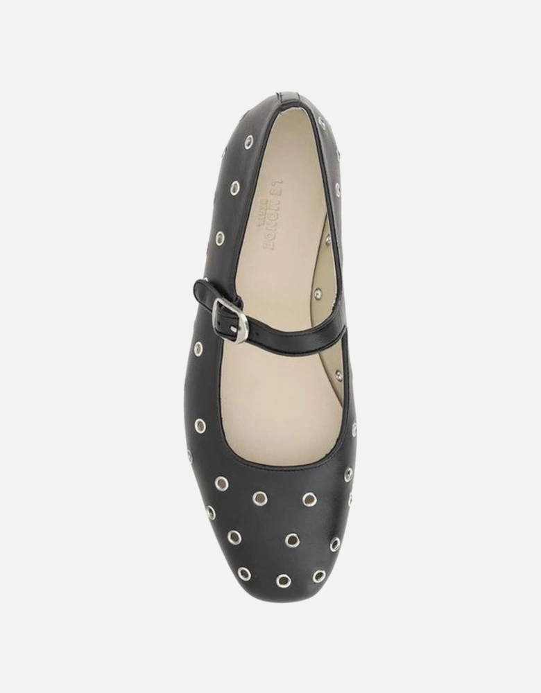 Mary Jane Ballerinas Women - Black Flats