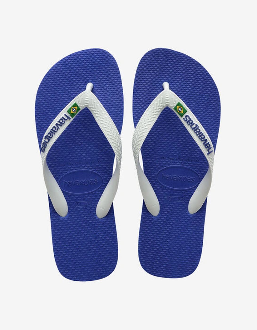 Unisex Brasil Logo Flip Flop Marine Blue, 7 of 6