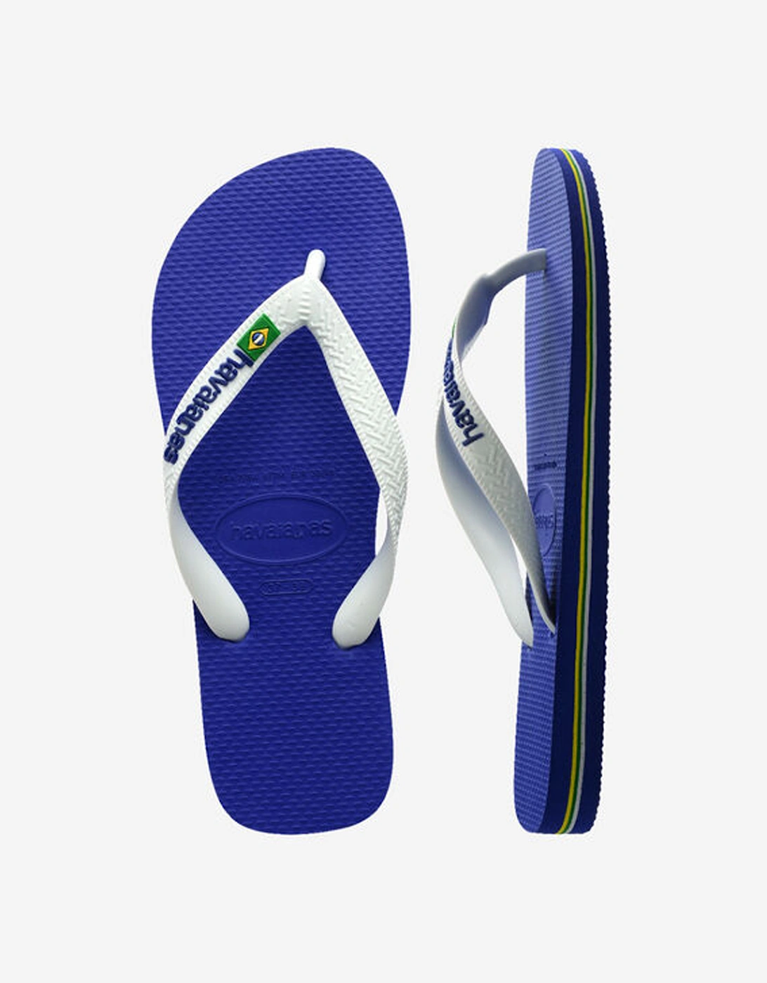 Unisex Brasil Logo Flip Flop Marine Blue