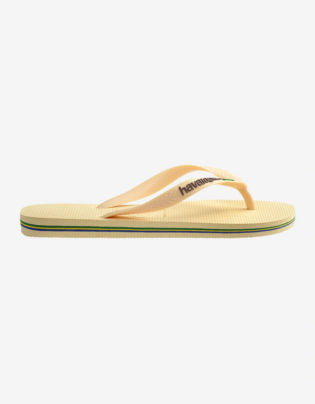 Unisex Brasil Logo Flip Flop Buttercream