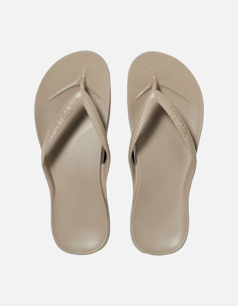 Footwear Women's Arch Support Flip Flops Taupe