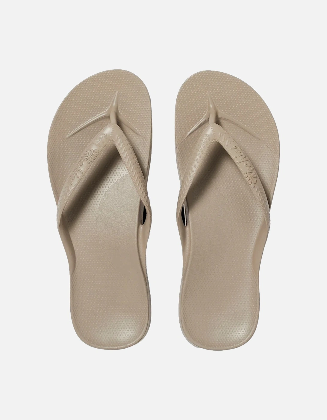 Footwear Women's Arch Support Flip Flops Taupe, 4 of 3