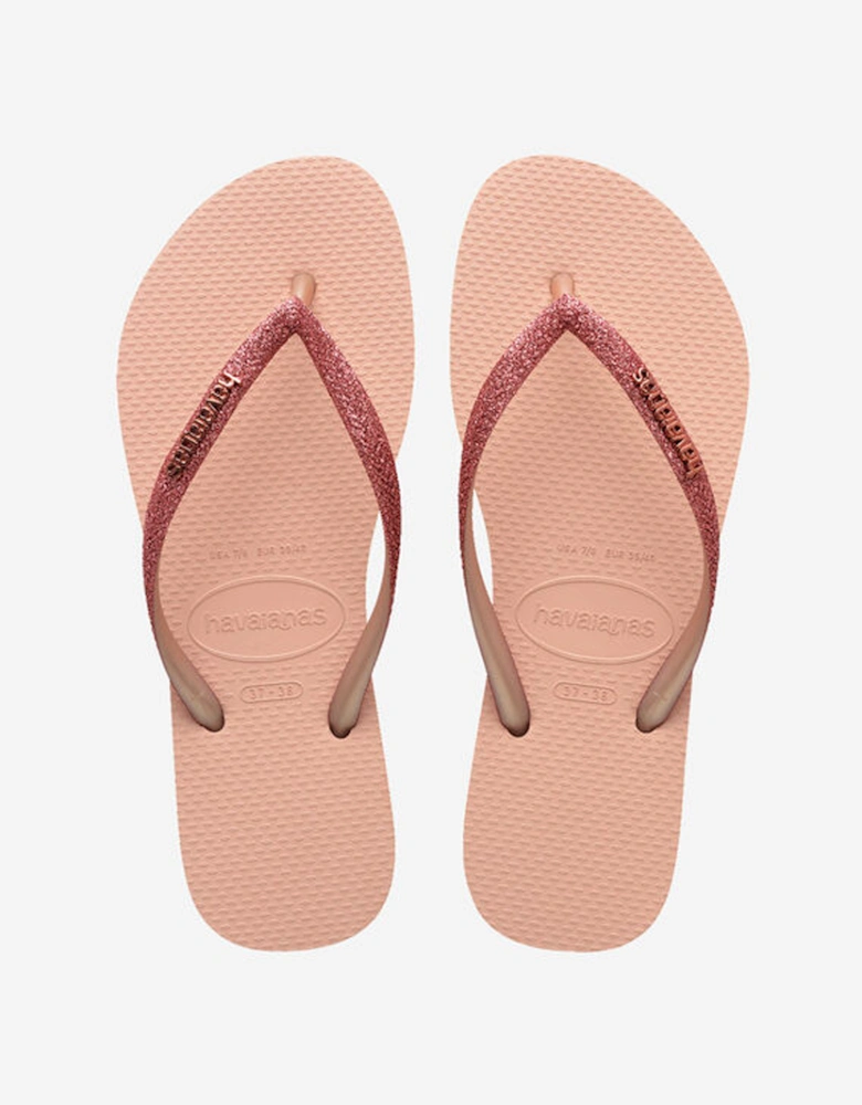 Women's Slim Glitter II Flip Flop Pink/Pink