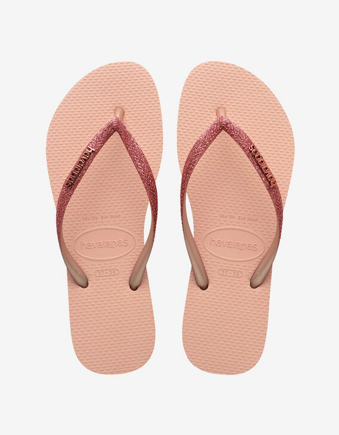 Women's Slim Glitter II Flip Flop Pink/Pink, 7 of 6