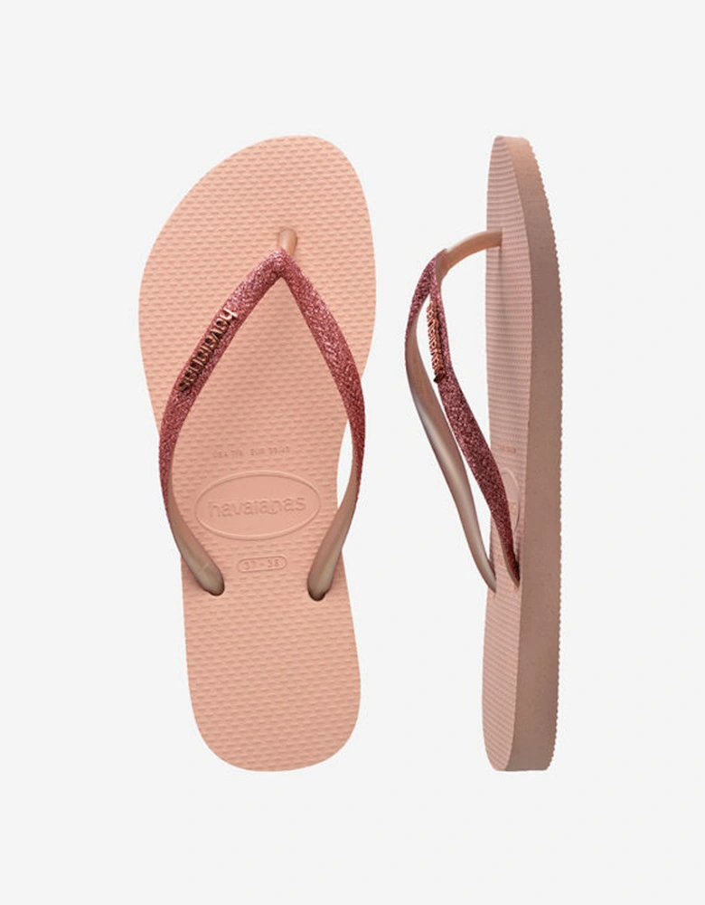 Women's Slim Glitter II Flip Flop Pink/Pink