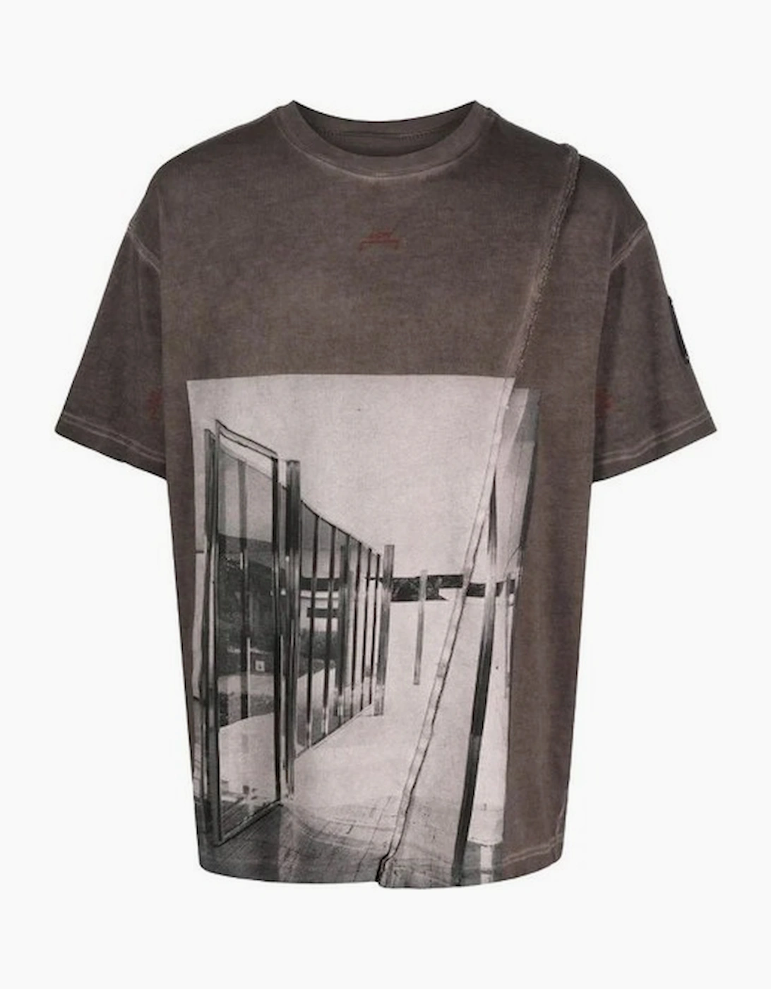 A-Cold-Wall* Men's Pavilion T Shirt - Brown - Grey - Size: 38
