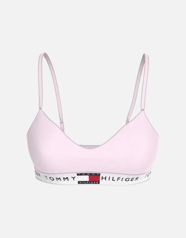 Heritage Cotton Push-Up Bralette, Light Pink