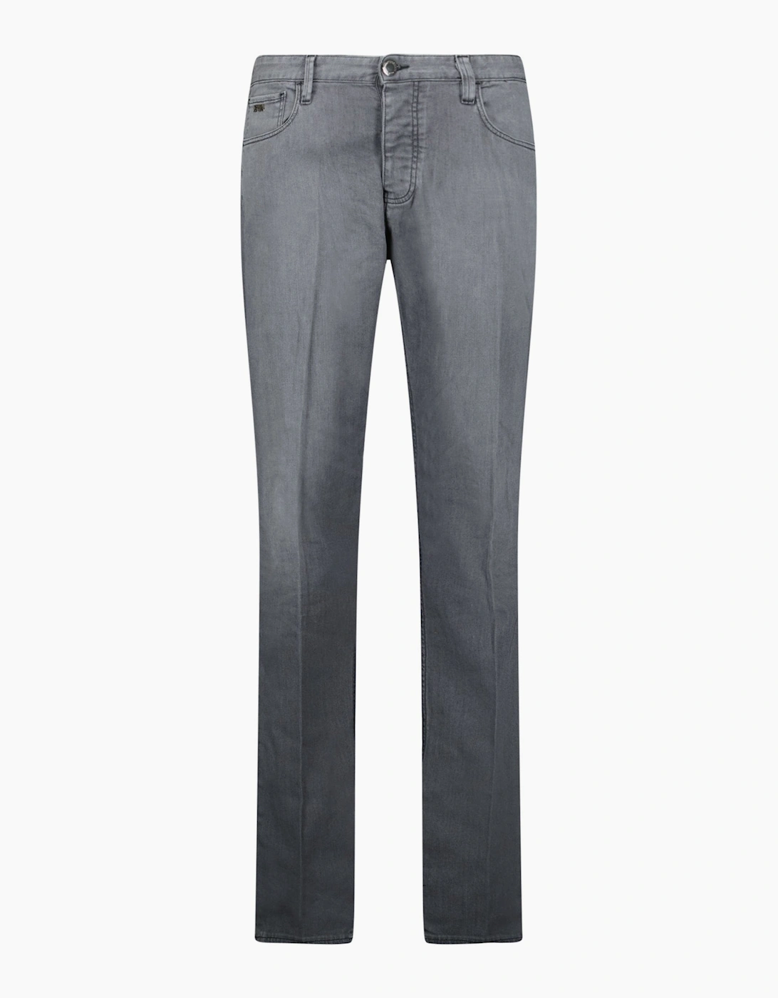 Men's Emporio Armani J75 Slim Fit 5 Pocket Jeans Light Grey - Size: 33/32