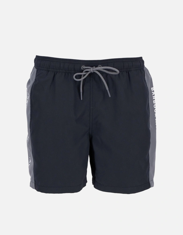 Panel Logo Swim Shorts - Black/ Grey