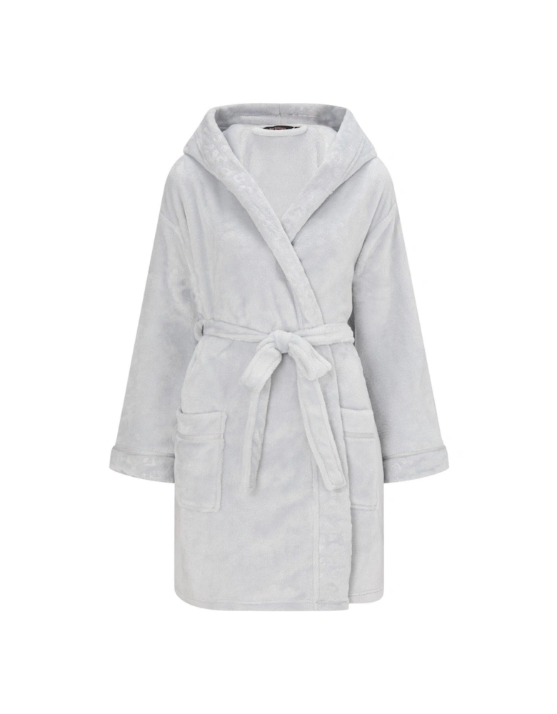 Signature Sparkly Fluffy Robe - Light Grey