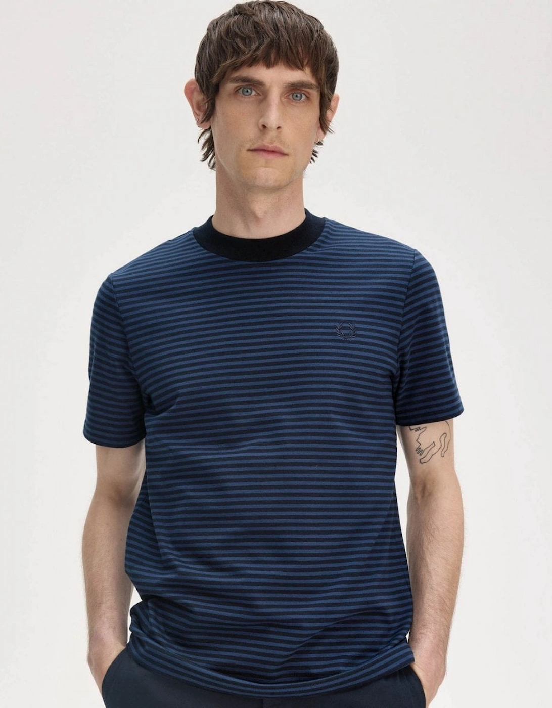 Mens Fine Stripe Heavyweight T-Shirt