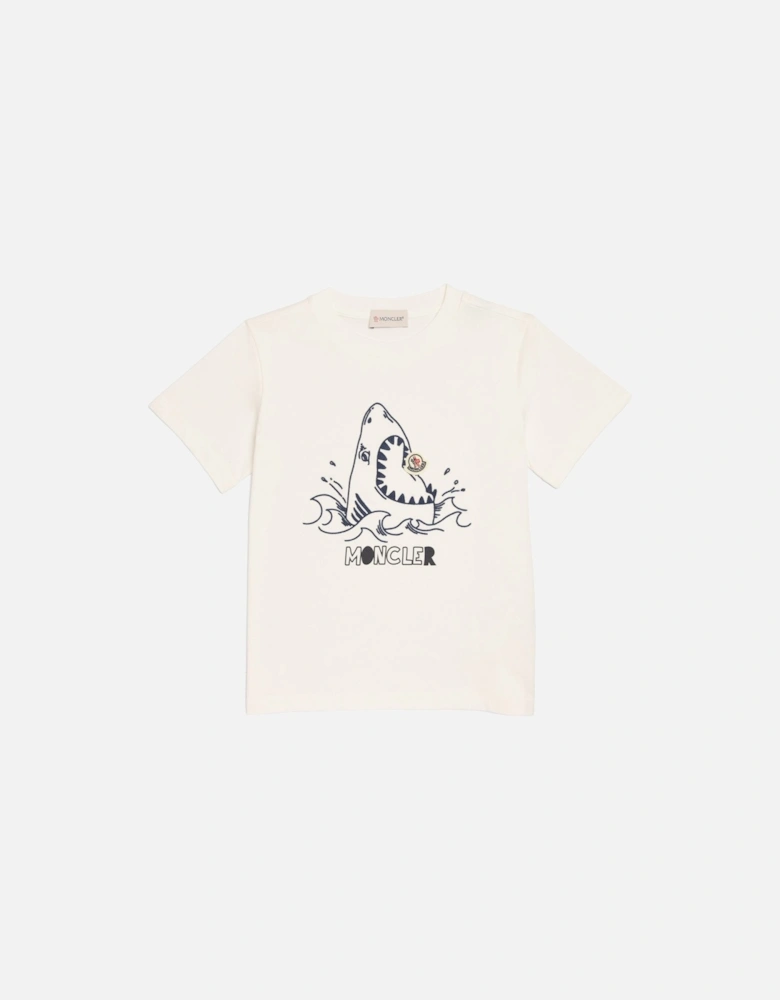 Kids Shark T-Shirt White