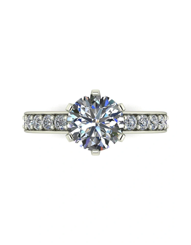 Lady Lynsey Platinum 2ct total Eq Solitaire Ring