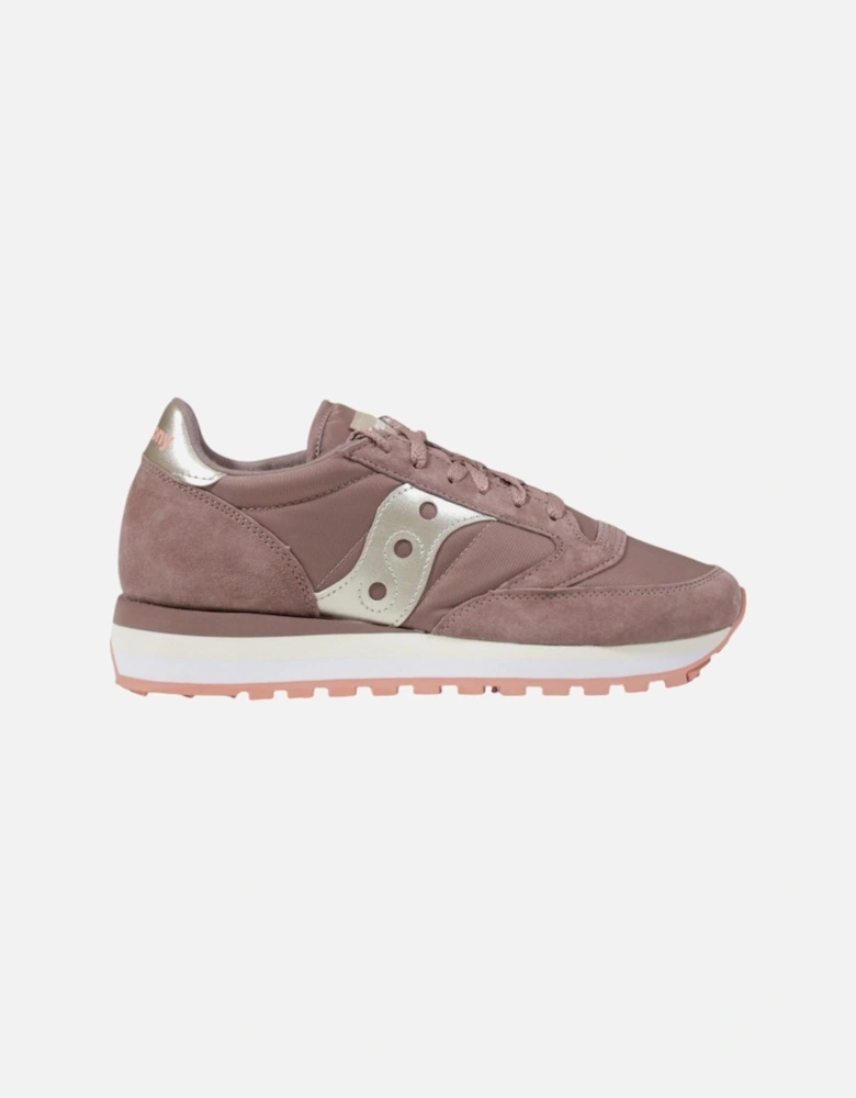 Leather Plain Sneakers with Rubber Sole Women - Pink