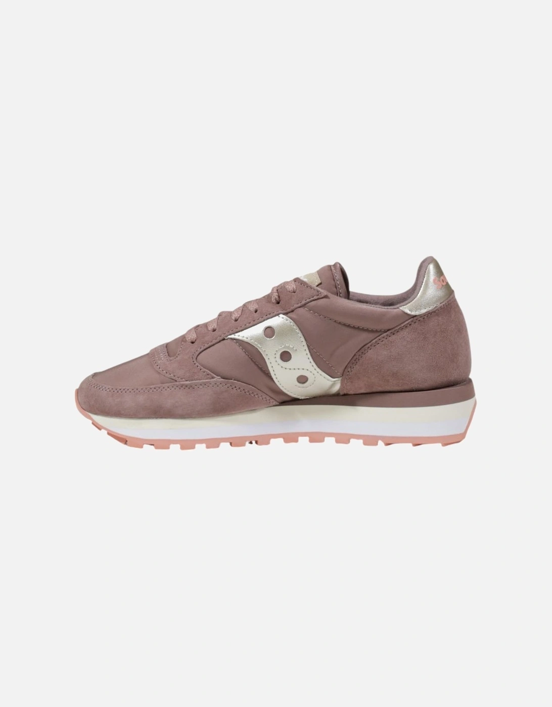 Leather Plain Sneakers with Rubber Sole Women - Pink