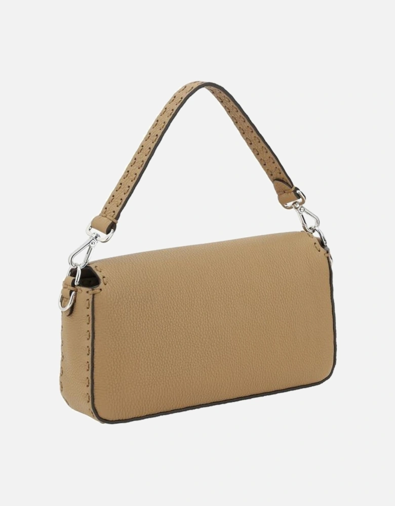 Baguette Shoulder Bag with Removable Strap Women - Beige