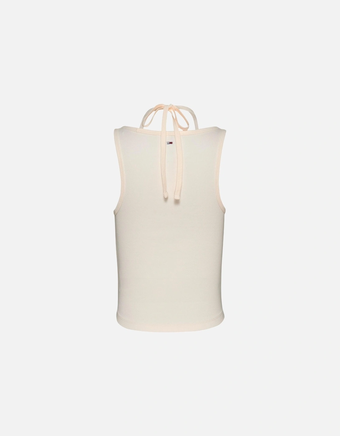 Sleeveless Round Neck Slip-On Top Women - White