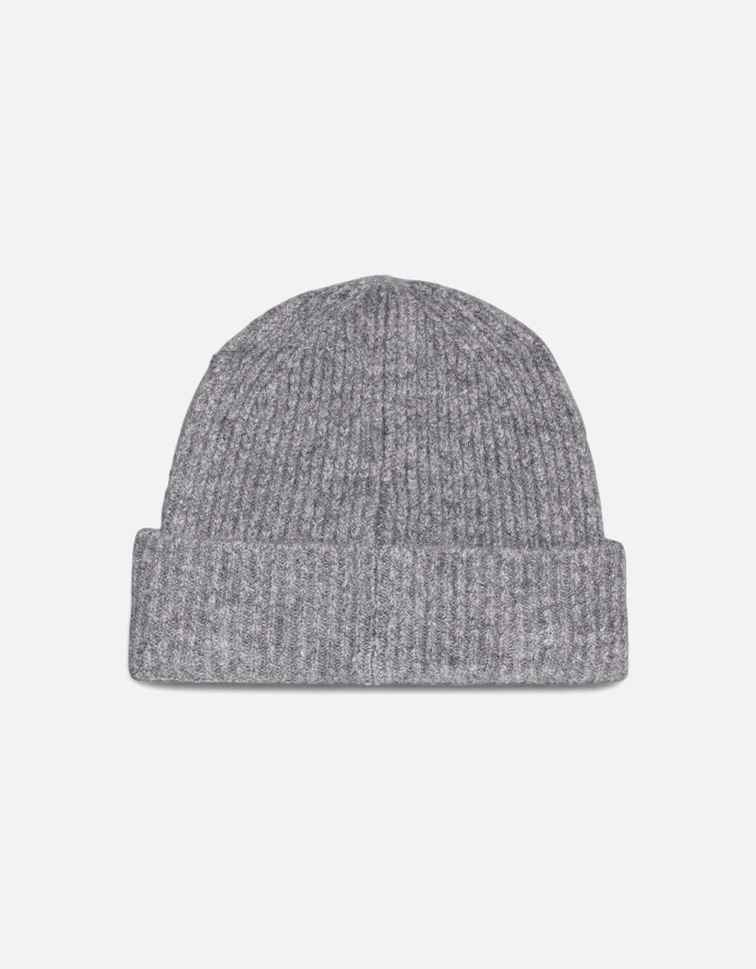 Chunky Knit Logo Embroidered Cap Women - Grey Hats