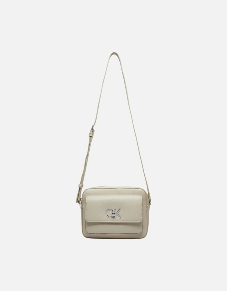Zip Fastening Polyurethane Bag with Multiple Pockets Women - Grey