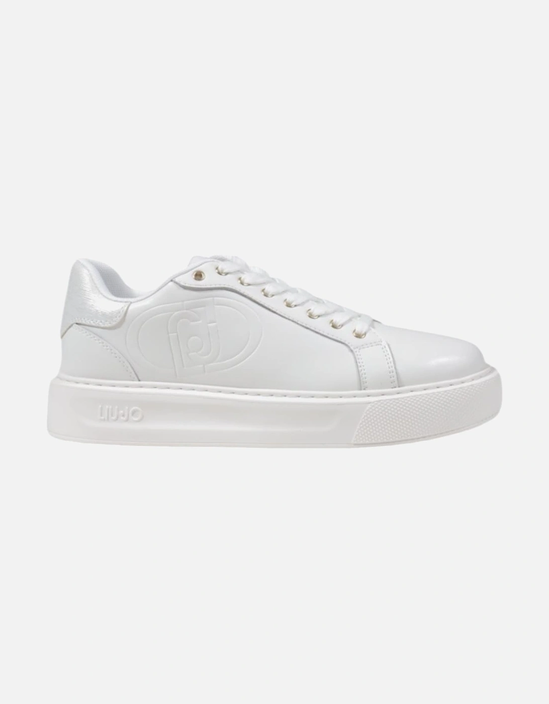 Leather and Rubber Sole Lace-Up Sneakers Women - White, 4 of 3