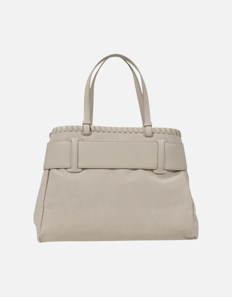 Handbag with Zip Fastening Women - Beige Bags