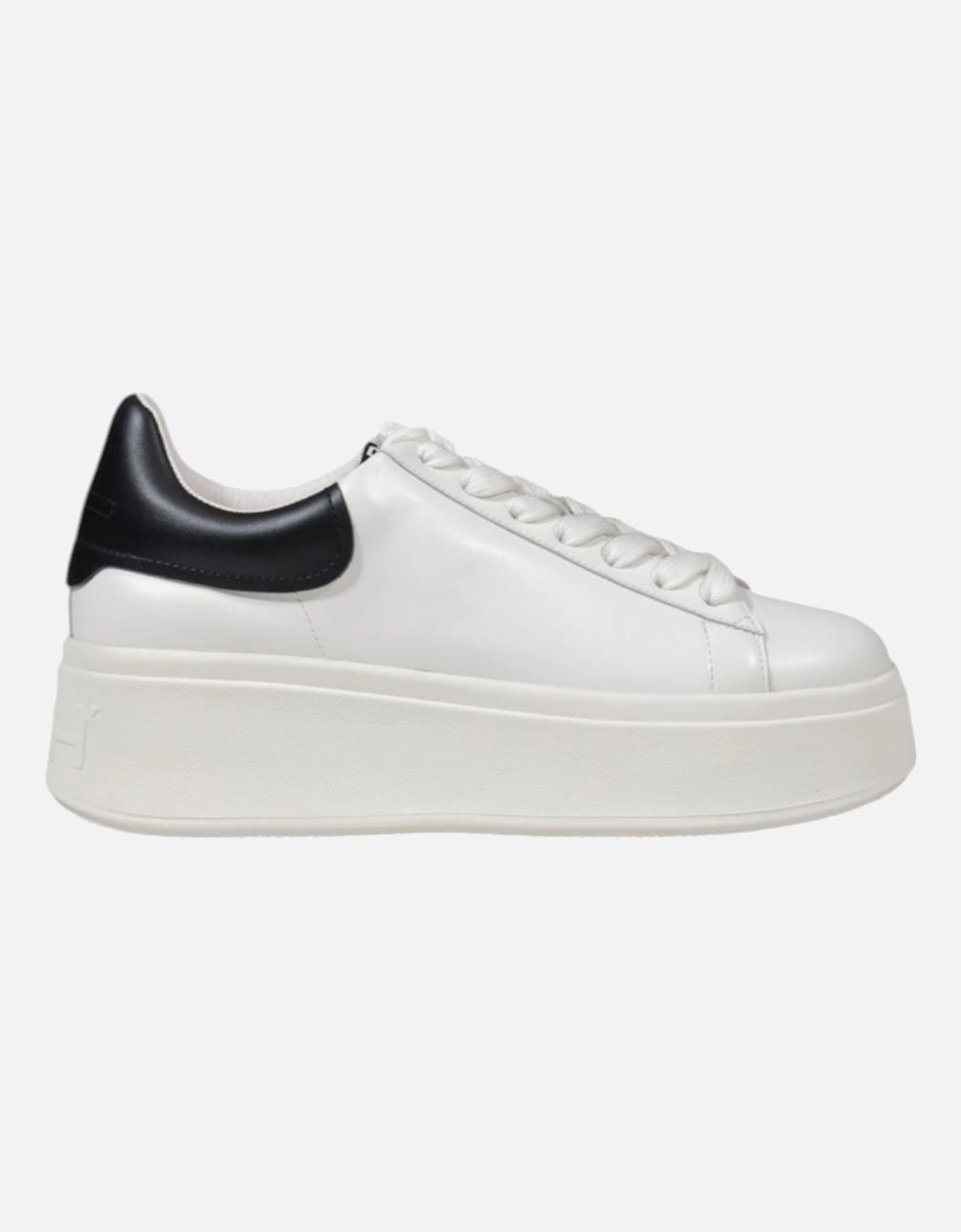 Leather Lace-Up Rubber Sole Sneakers Women - White, 4 of 3