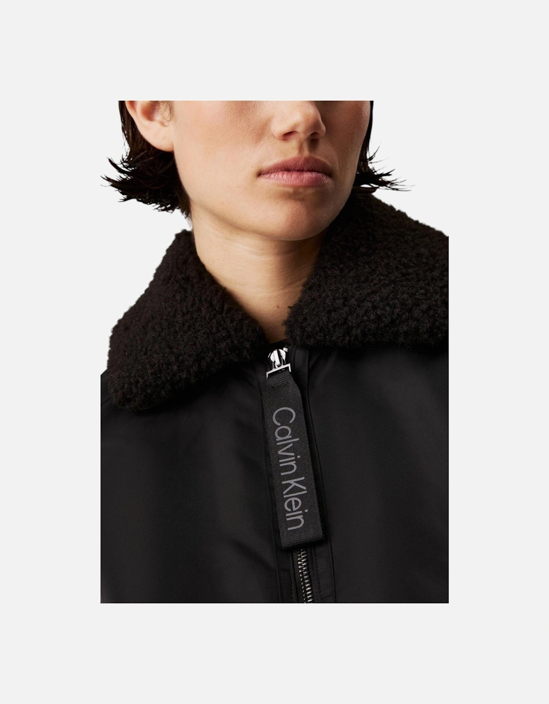 Long Sleeve Zip-Up Jacket Women - Black