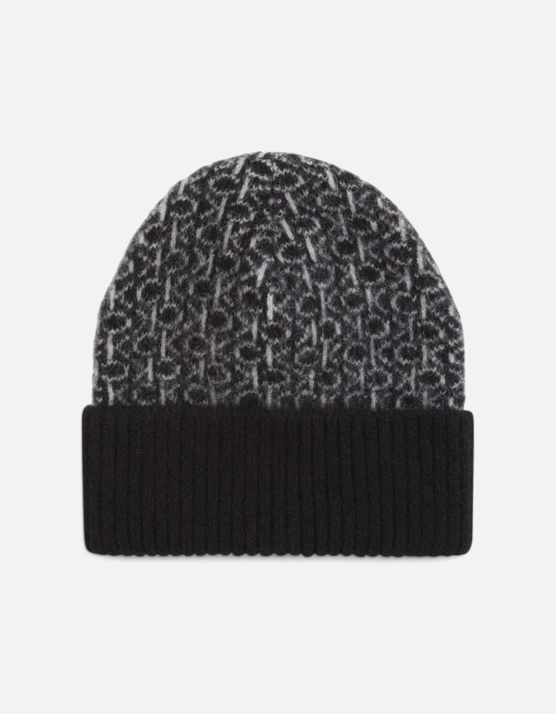 Alpaca Wool Blend Winter Cap Women - Black Hats